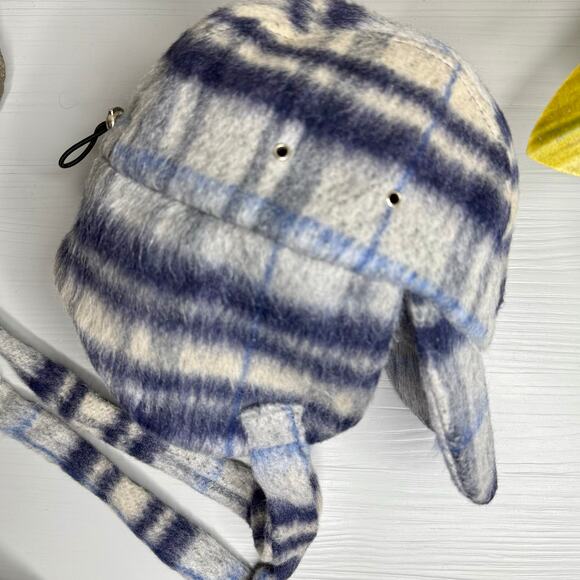 Free People hat plaid trapper hat fall winter boho cozy - Picture 11 of 12